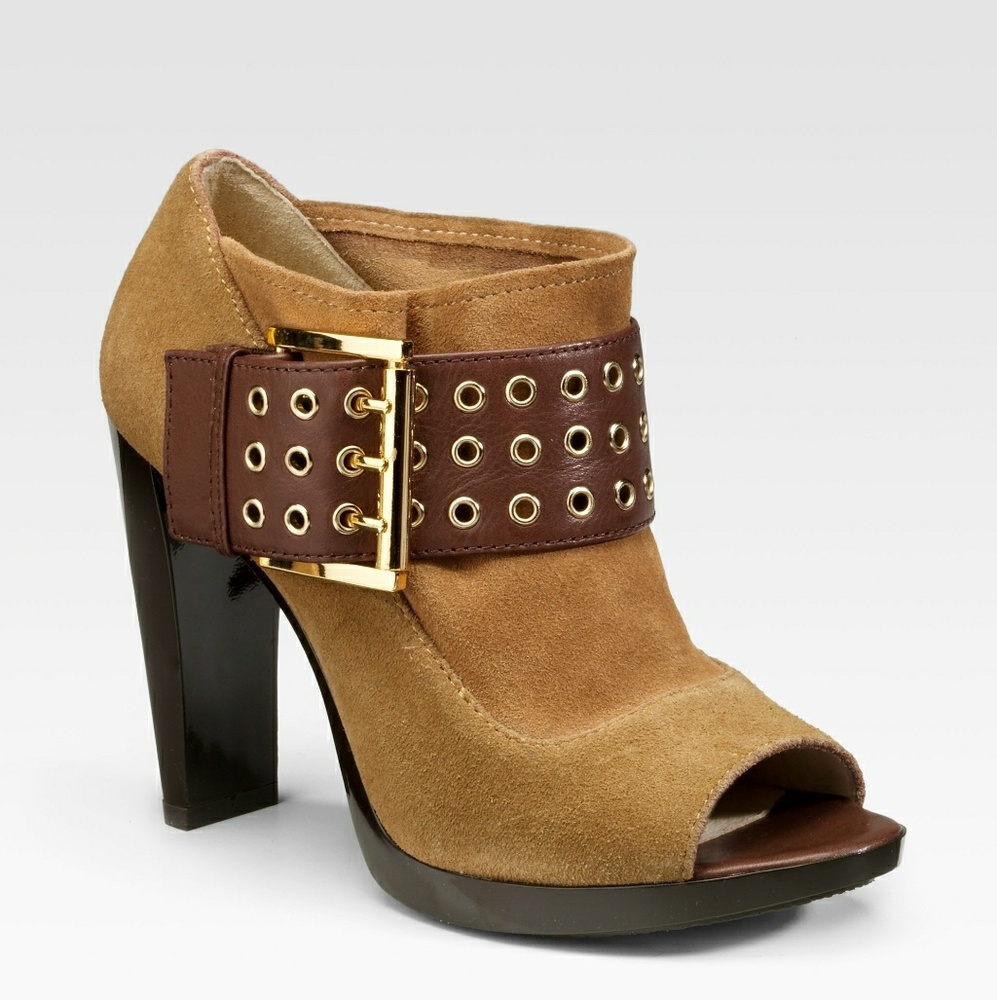 Michael Michael Kors Peep Toe Ankle Boots